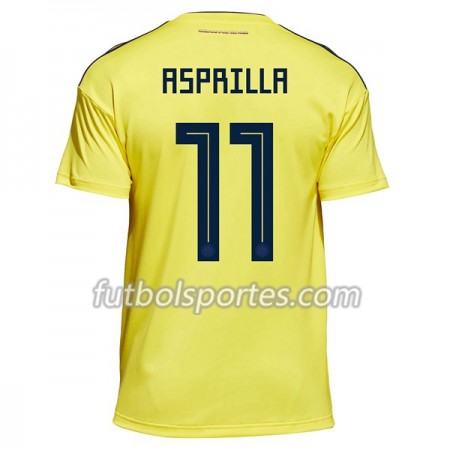 Camisetas Colombia Asprilla 11 Primera Equipacion Mundial 2018